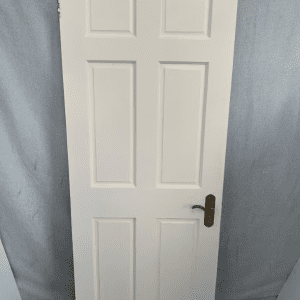 Heavy Internal Wooden Door - Brass Handle