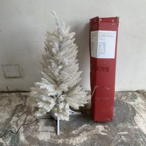 White Fibre Optic Christmas Tree 4FT