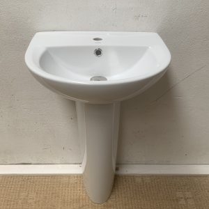 Sink With No Tap & Pedestal