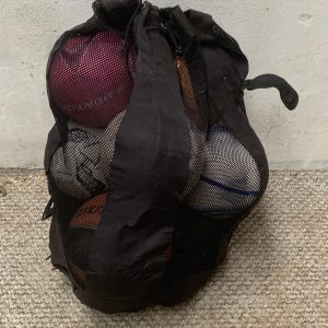 9 Sports Balls & Bag - Basketball Football