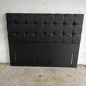 Super King Fabric Head Of Bed  - Black