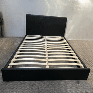 Superking Bedframe Black Faux Leather - New Unboxed