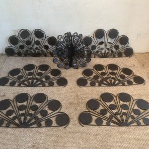 Decorative Iron Fence Wall Art