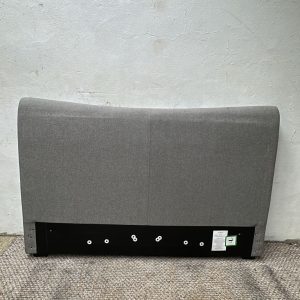 kingsize Head Of Bed  Grey Fabric