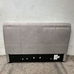 kingsize Head Of Bed  - Lined Light Grey