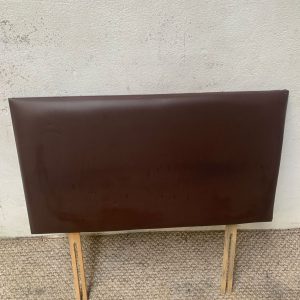 Single Headboard - Brown Faux Leather