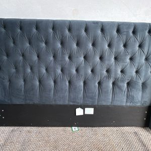 Blue Velvet Style Emperor Head Of Bed  -2 Available!