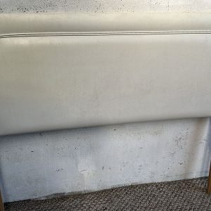 Double Headboard - Cream Faux Leather
