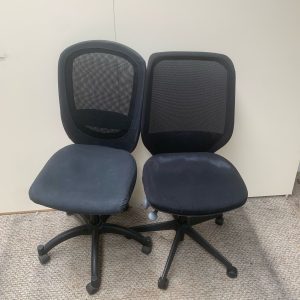 Black Office Chairs - 2 Available