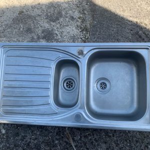 1.5 Bowl Kitchen Sink and Drainer