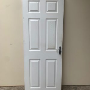 White Internal Door With Chrome Handle