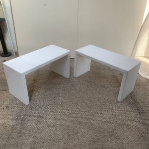 White Wooden Bench - 2 Available