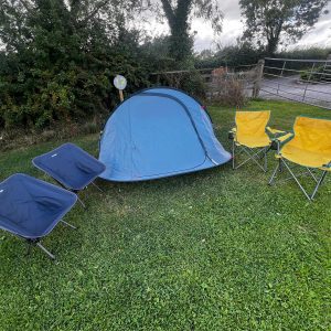3 Person tent & 4 Camping Chairs