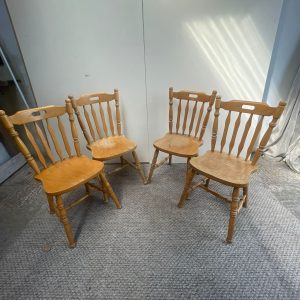 Wooden Dining Chairs x 4