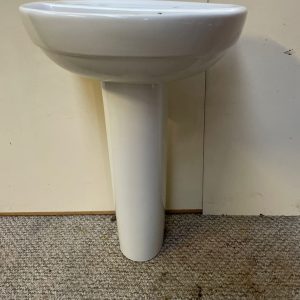 Ceramic Bathroom Sink with Pedestal
