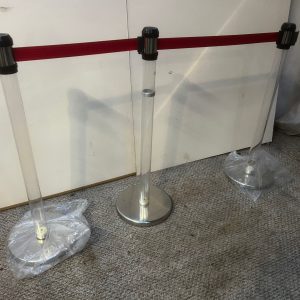Queue Stands Chrome Base