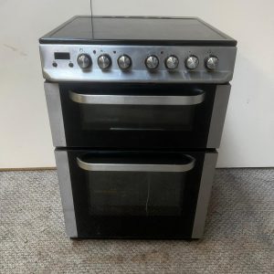 Servis Freestanding Double Oven Cooker with Glass Hob Top